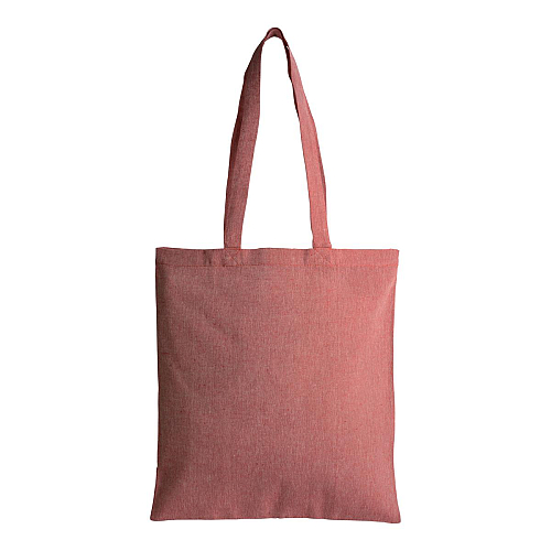 150 g/m2 recycled cotton shopping bag, melange effect, long handles 3