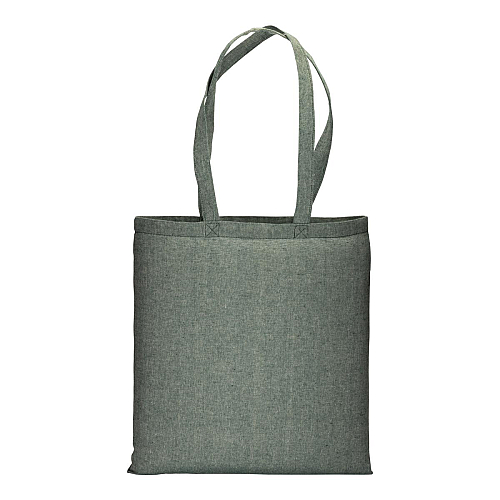 150 g/m2 recycled cotton shopping bag, melange effect, long handles 2