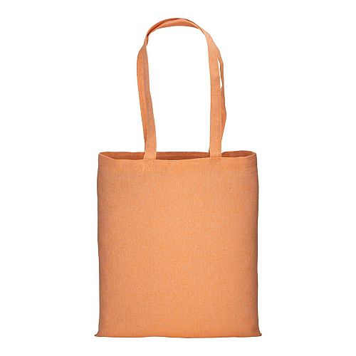 150 g/m2 recycled cotton shopping bag, melange effect, long handles 2