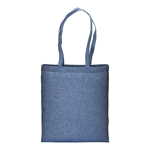 150 g/m2 recycled cotton shopping bag, melange effect, long handles 2