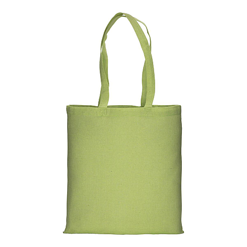 150 g/m2 recycled cotton shopping bag, melange effect, long handles 2