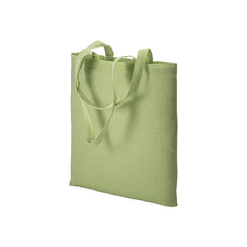 150 g/m2 recycled cotton shopping bag, melange effect, long handles 1