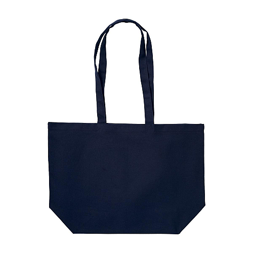 280 g-m2 cotton shopping bag, long handles and bottom gusset 2