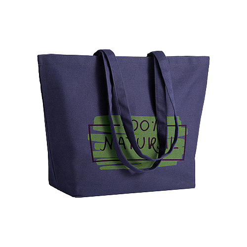 280 g-m2 cotton shopping bag, long handles and bottom gusset 3