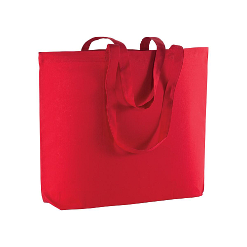 135 g/m2 cotton shopping bag, long handles and bottom gusset 1