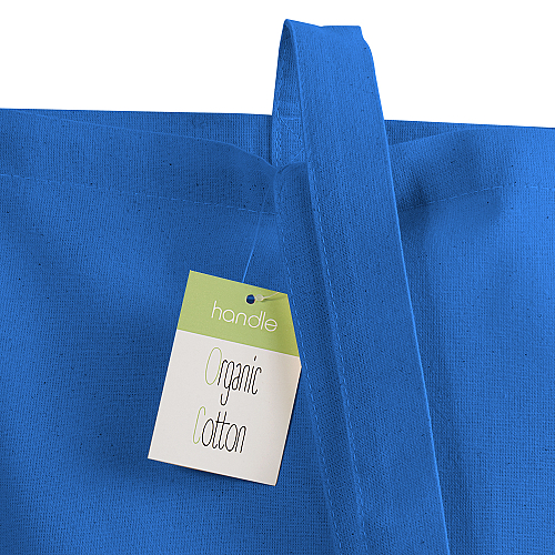 140 g/m2 organic cotton shopping bag, long handles 4