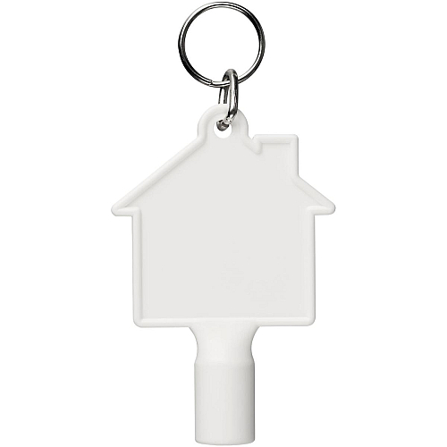 Maximilian house-shaped recycled utility key keychain 3