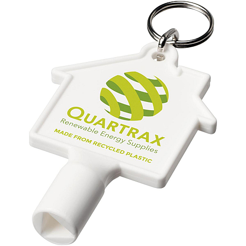 Maximilian house-shaped recycled utility key keychain 2