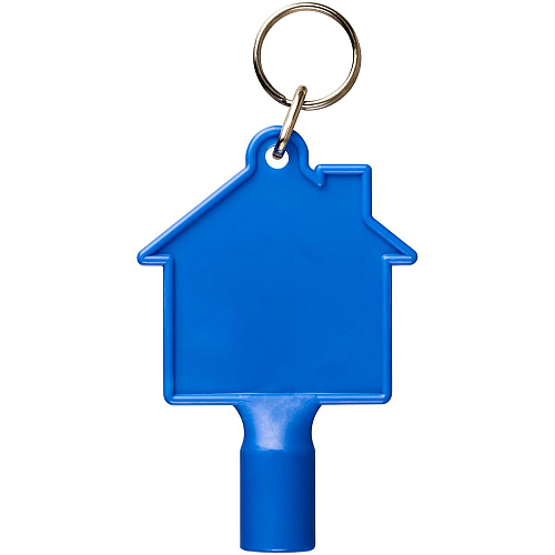 Maximilian house-shaped recycled utility key keychain 3