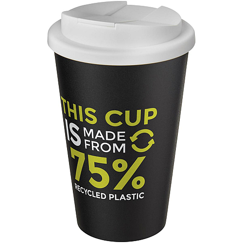 Americano® Eco 350 ml recycled tumbler with spill-proof lid 2