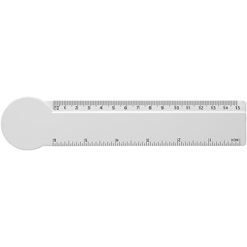 Tait 15 cm circle-shaped recycled plastic ruler  3