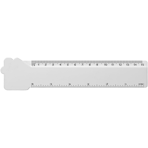 Tait 15 cm house-shaped recycled plastic ruler 3