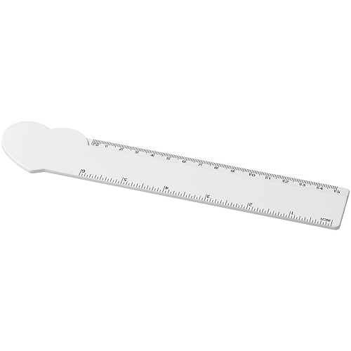 Tait 15 cm heart-shaped recycled plastic ruler 2