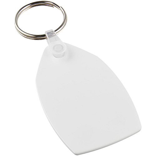 Tait rectangular-shaped recycled keychain 2