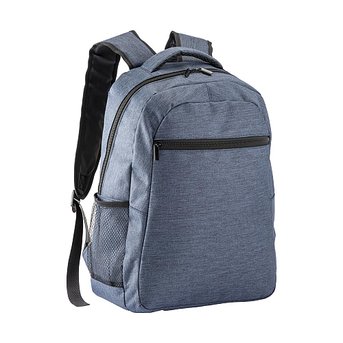 Laptop backpack (15'')in polyester with melange effect 1