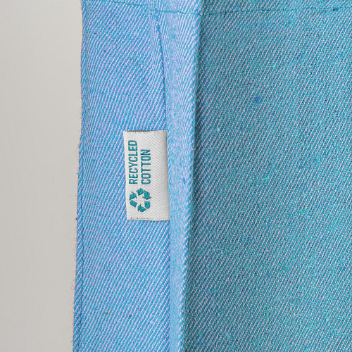 280g/m2 recycled cotton shopping bag, long handles and gussets 4
