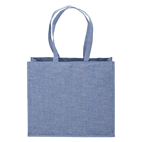 120 g/m2 recycled cotton shopper with PP inner coating, long handles and gusset 2