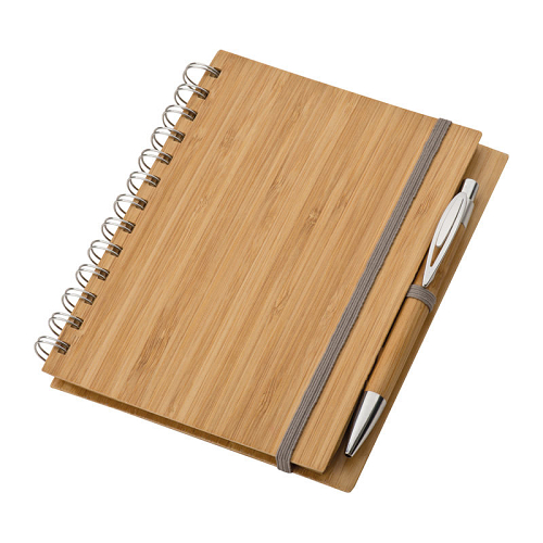 Note pad with bamboo cover A5 1