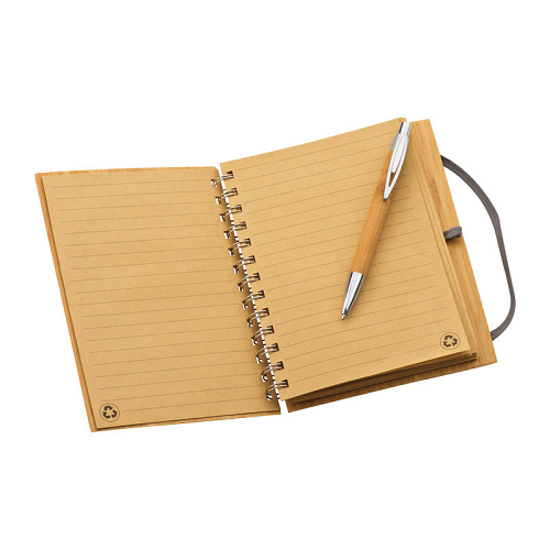 Note pad with bamboo cover A5 3