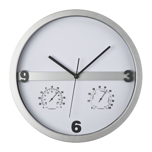 Wall clock, half display print 1