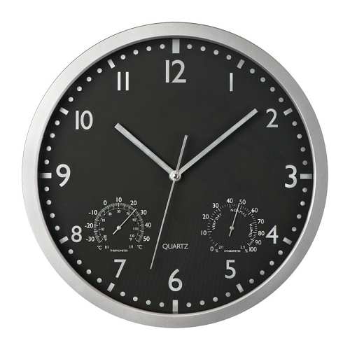 Wall clock, white display 1