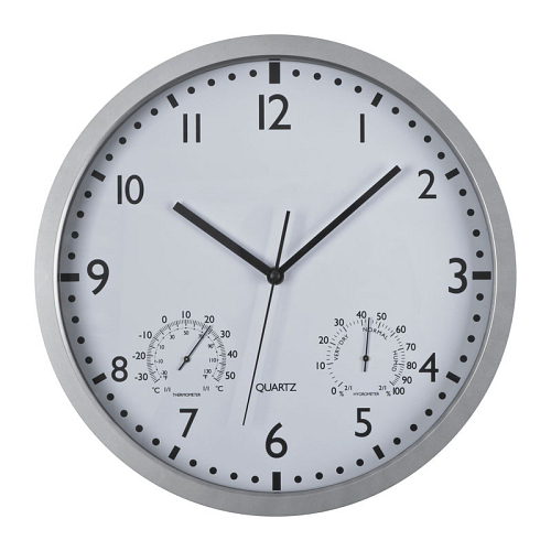 Wall clock, white display 1