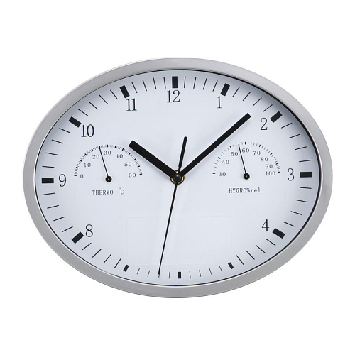 Wall clock with hygro, thermo 1