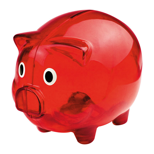 Transparent piggy bank 1