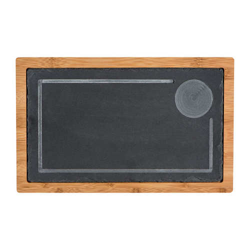 Serving Board, slate/wood  4