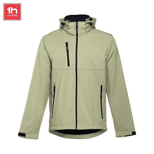 Mens softshell with removable hood 2