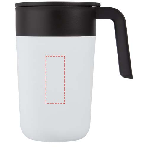 Nordia 400 ml double-wall recycled mug 4