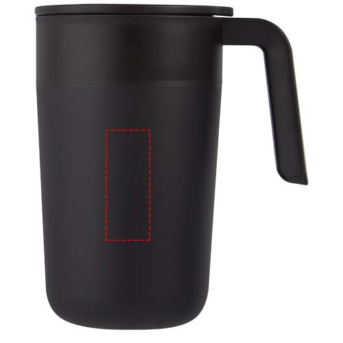 Nordia 400 ml double-wall recycled mug 4