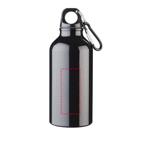 Oregon 400 ml RCS certified recycled aluminium water bottle with carabiner 4