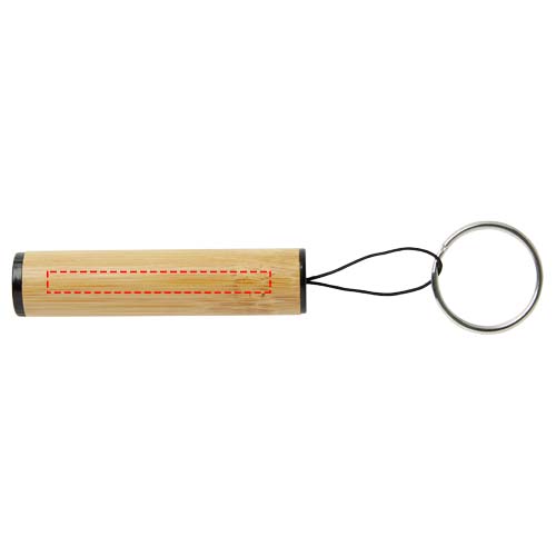 Cane bamboo key ring with light 4