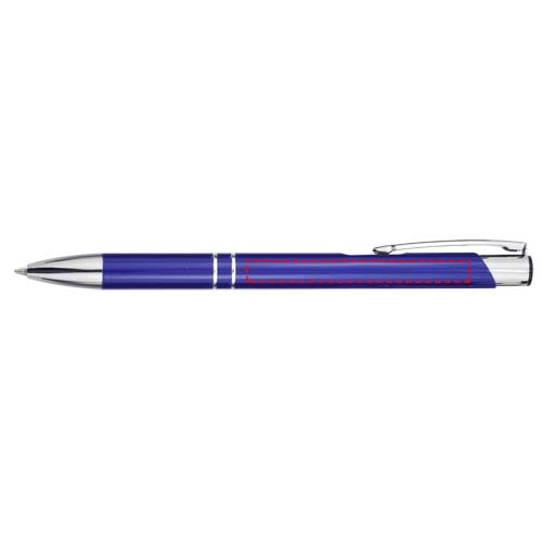 Moneta aluminium click ballpoint pen (blue ink) 4