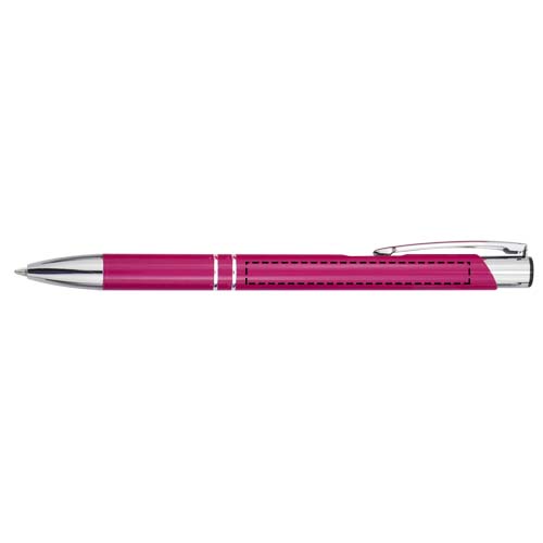 Moneta aluminium click ballpoint pen (blue ink) 4