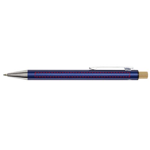 Cyrus recycled aluminium ballpoint pen (blue ink) 4