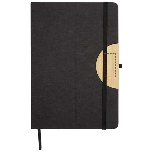 Laura A5 hard cover notebook and ballpoint pen gift set (black ink) 4