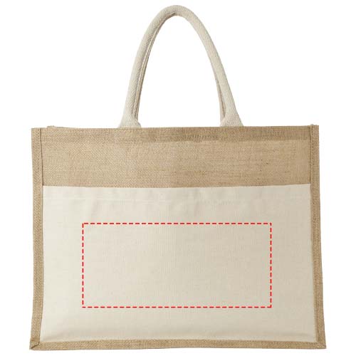 Mumbay cotton pocket jute tote bag 18L 4