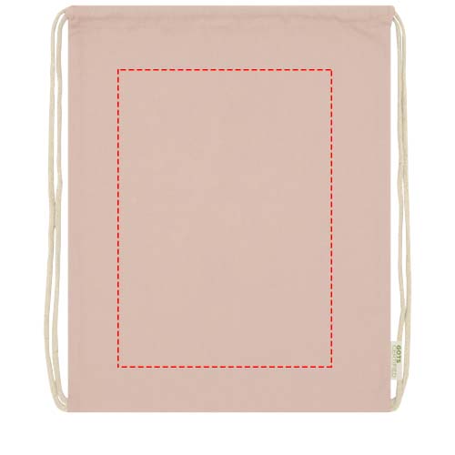 Orissa 100 g/m² organic cotton drawstring bag 5L 4