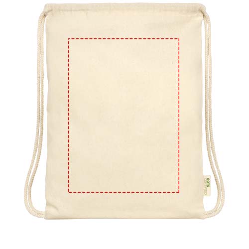 Orissa 140 g/m² organic cotton drawstring bag 5L 4