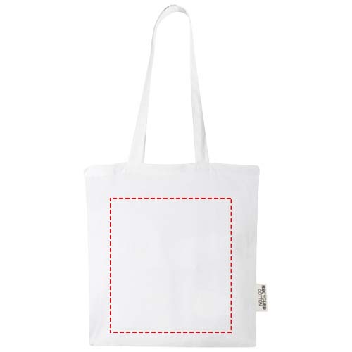 Madras 140 g/m2 GRS recycled cotton tote bag 7L 4