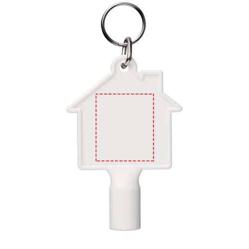 Maximilian house-shaped recycled utility key keychain 4