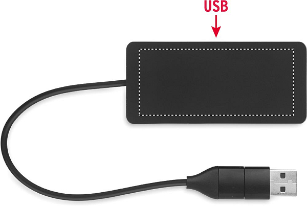 Hub USB cu 3 porturi + cablu 20 4