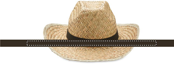 Palarie cowboy, paie naturale 3