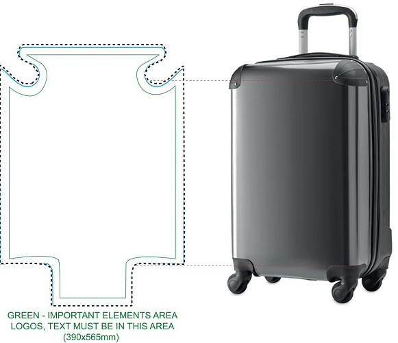 Trolley ABS cu insert foto 2