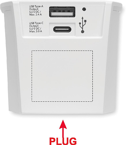 Adaptor USB A/C Skross MUV 3